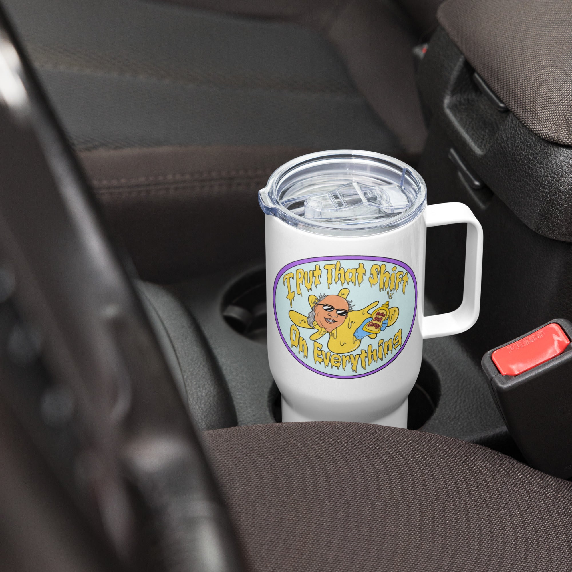 MakeShiftGarage Mustard Travel mug